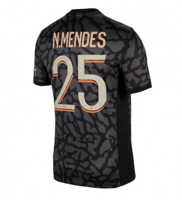 Paris Saint-Germain Nuno Mendes #25 Tredjetröja 2023-24 Kortärmad